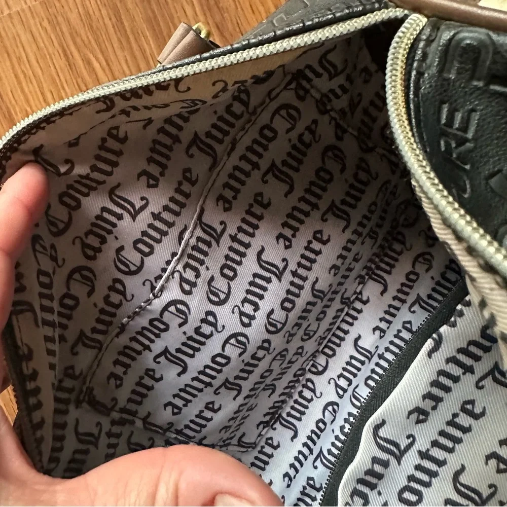 Women’s Juicy Couture‎ Black and Leopard Crossbody Satchel Purse Bag - Picture 9 of 13